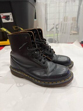Dr. Martens Black Leather Boots